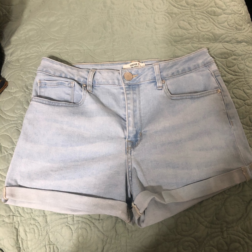 Light blue Jean shorts